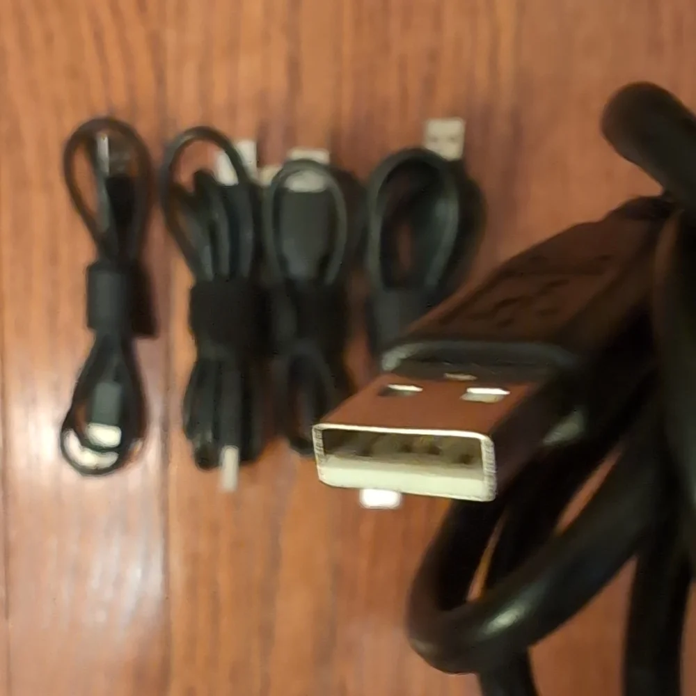 5 USB Female to Female Cables Black